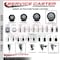 Service Caster 5'' Black Poly Swivel 1-3/8'' Expanding Stem Caster Total Lock Brake SCC-EXTTL20S514-PPUB-BLK-138 - alternate 3
